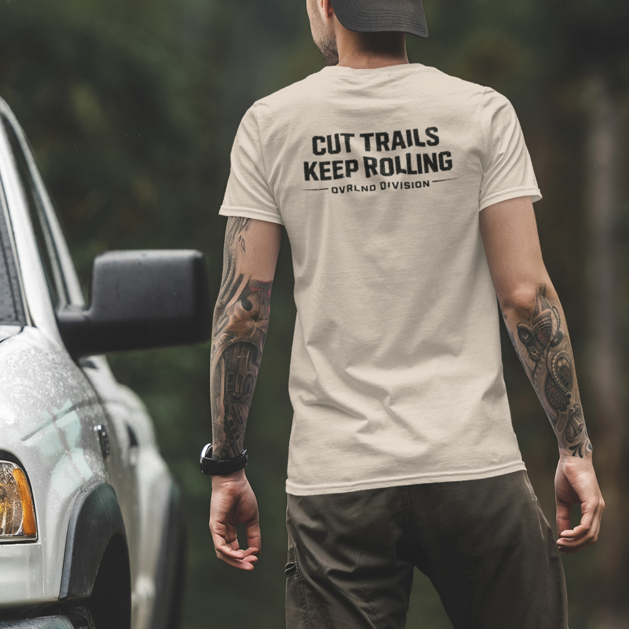 cut trails keep rolling ovrlnd division overlanding outdoor t shirt